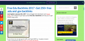 Free EDU Backlinks