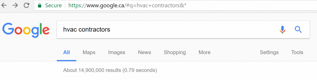 Google SEO HVAC Contractors